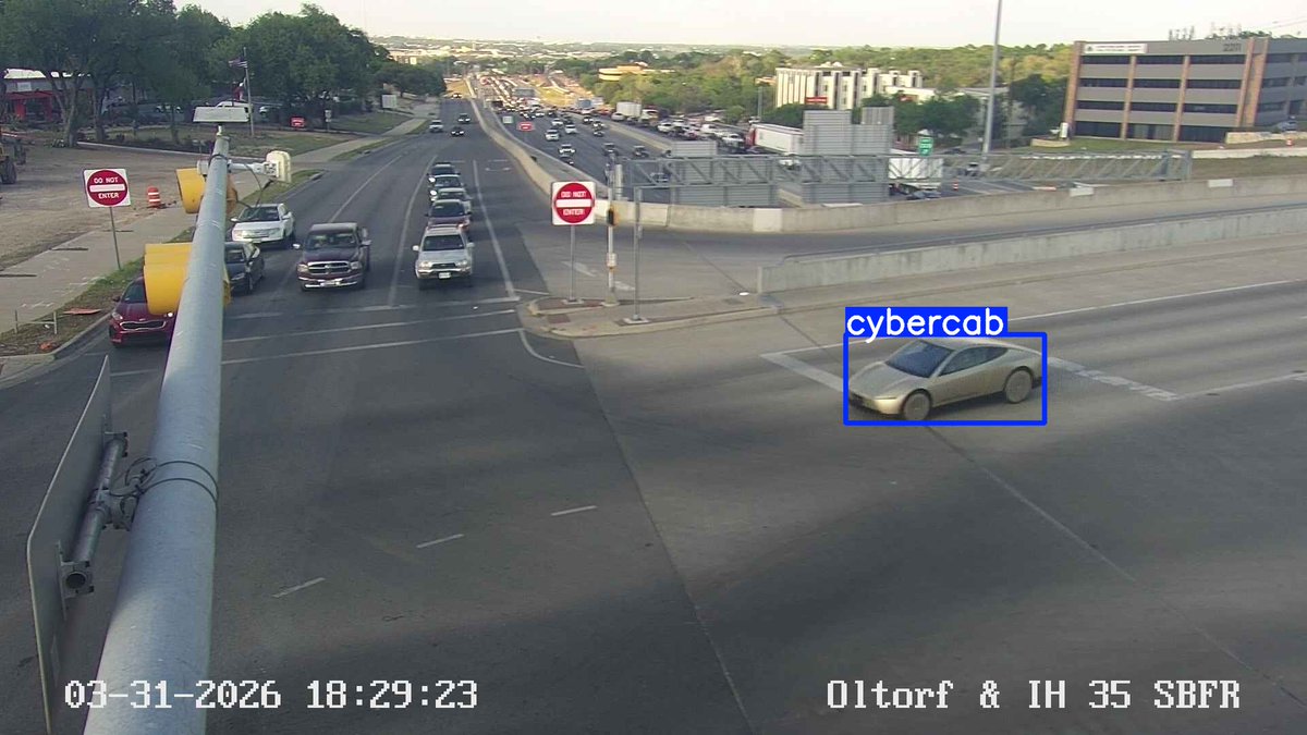 Cybercab concept vehicle on display